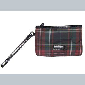 Small Tommy Hilfiger Wristlet Bag Tartan Plaid 6 3/4" X 4 5/8"